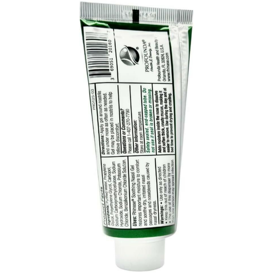 Rhinase Allergy Relief Lubricating Nasal Gel – Dual Salt, Steroid-Free Formula for Moisture & Comfort | Ideal for Swimmers and CPAP or oxygen therapy users | Safe for Children | 60 g