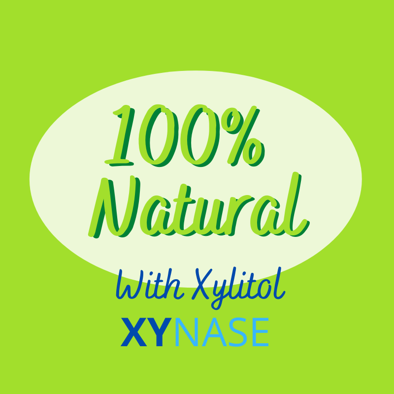 Xynase® Natural Saline Nasal Spray with Xylitol (0.75 fl oz) - Gentle Relief for Congestion, Allergies, and Sinus Pressure, Safe for All Ages