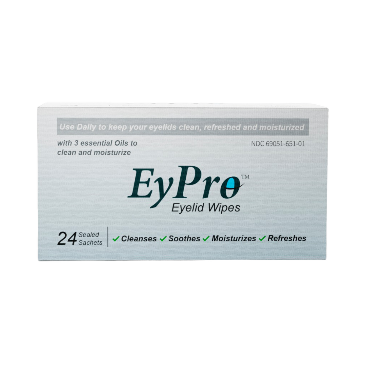 EyPro eyelid wipes that cleans and moisturizes your lashes and eyelids |  Helps to removes makeup easily