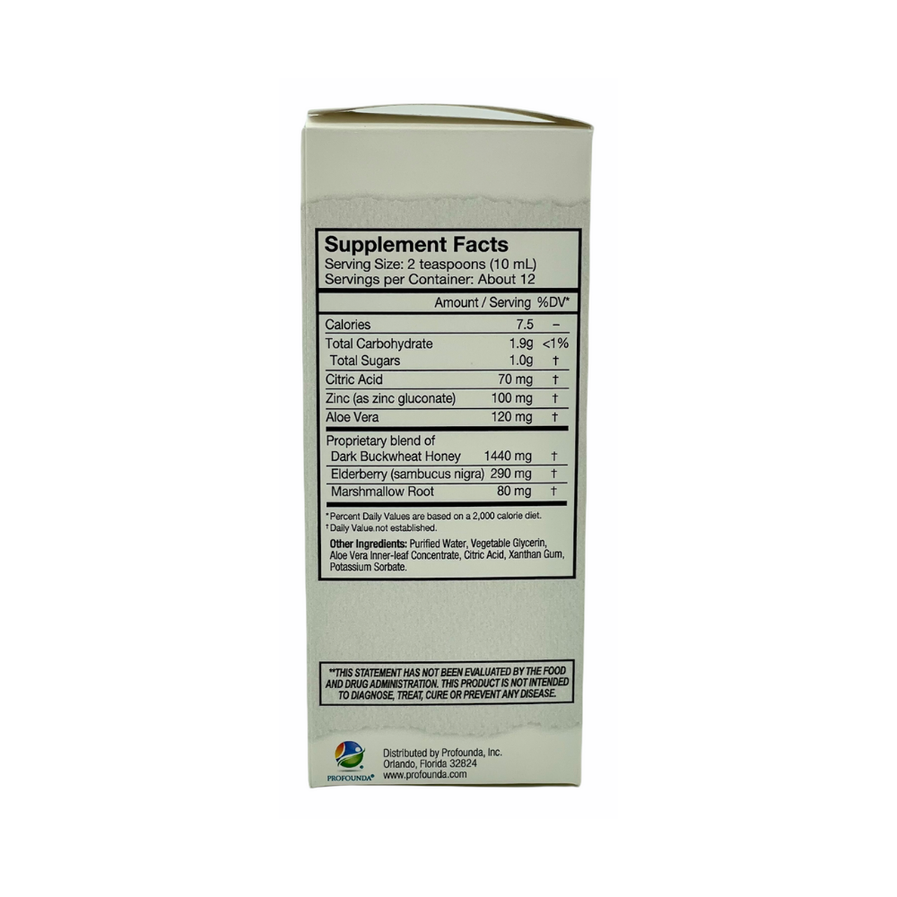 Dark buckwheat honey & Eldeberry cough syrup and immune support