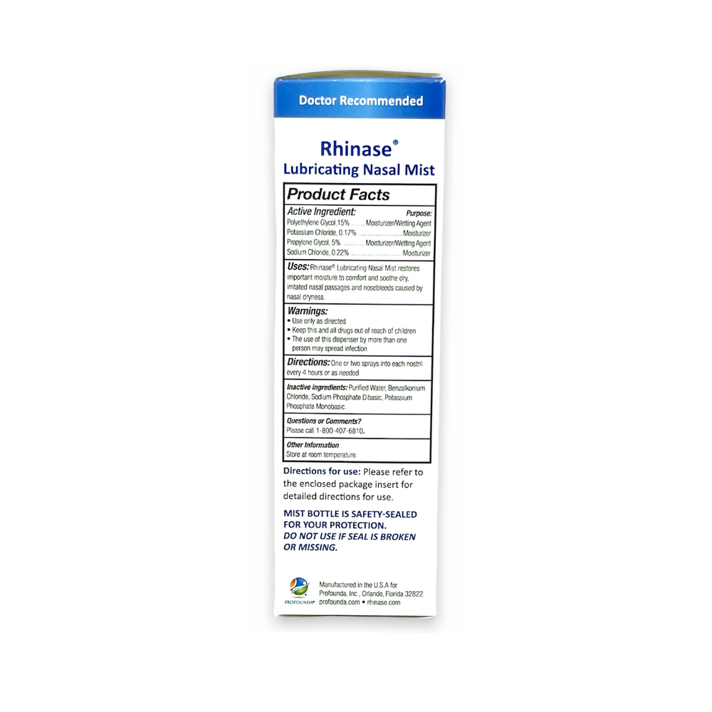 Rhinase Nasal Care Combo Pack - Nasal Gel (1 oz) & Saline Spray (1 oz) for Dryness, Allergy Relief & Nosebleed Prevention, Aloe-Free & pH Balanced