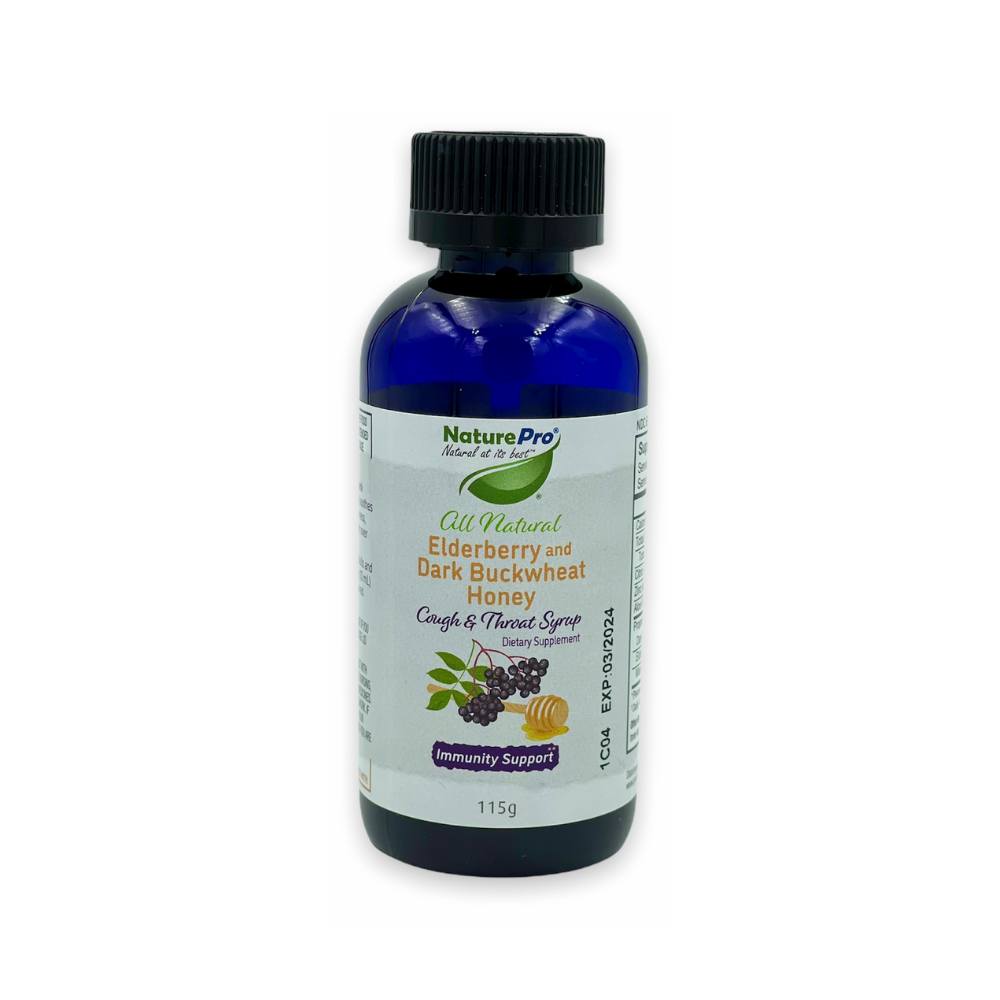 Dark buckwheat honey & Eldeberry cough syrup and immune support