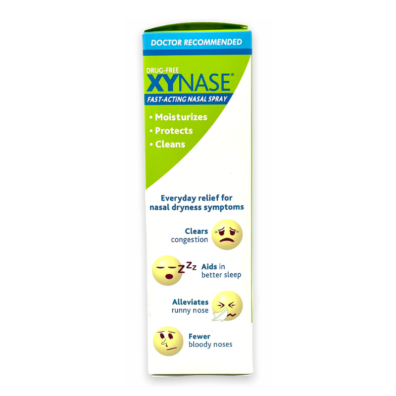 Xynase® Natural Saline Nasal Spray with Xylitol (0.75 fl oz) - Gentle Relief for Congestion, Allergies, and Sinus Pressure, Safe for All Ages