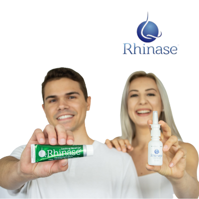 Rhinase Nasal Care Combo Pack - Nasal Gel (1 oz) & Saline Spray (1 oz) for Dryness, Allergy Relief & Nosebleed Prevention, Aloe-Free & pH Balanced