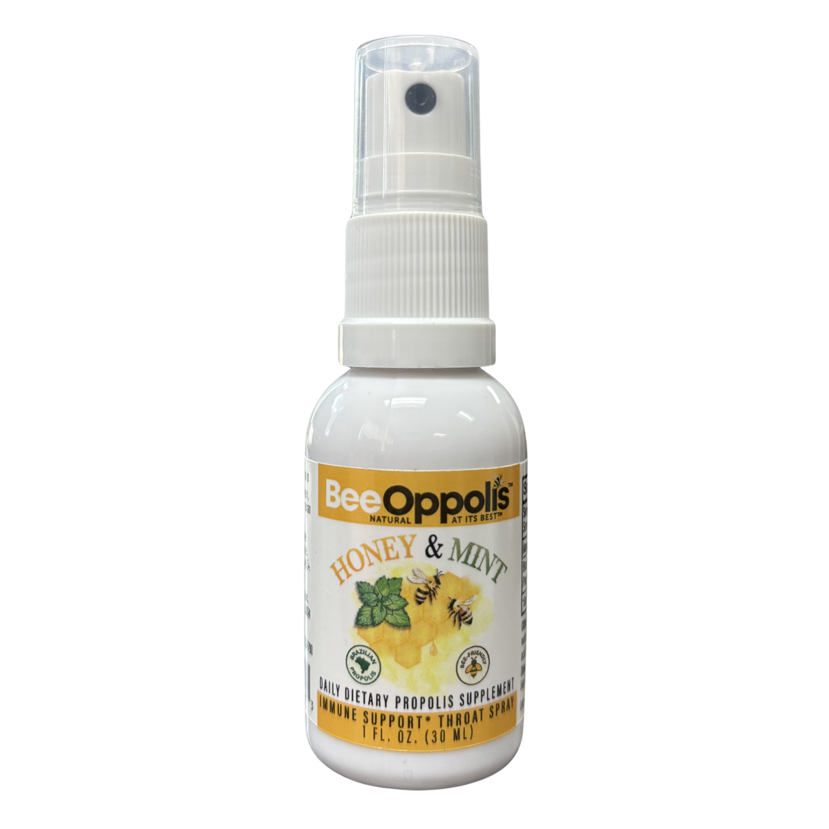 Beeoppolis Natural Immune Support Throat Spray - Propolis - Honey - Mi
