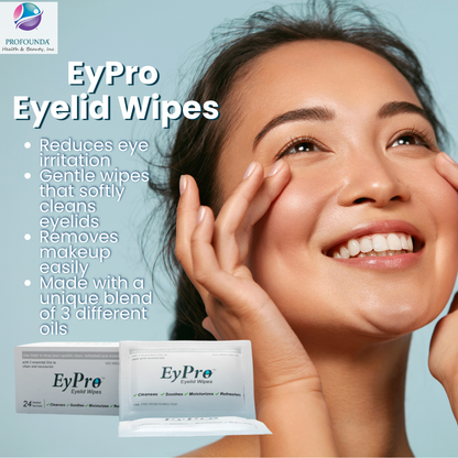 EyPro eyelid wipes that cleans and moisturizes your lashes and eyelids |  Helps to removes makeup easily