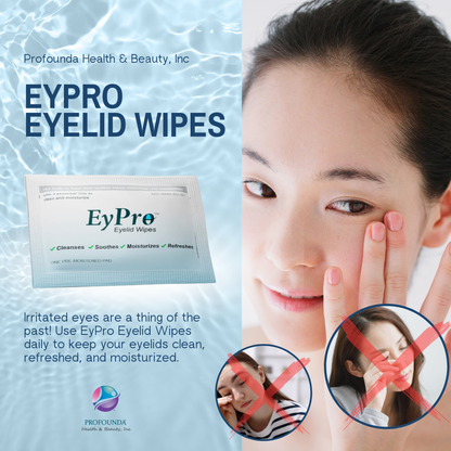 EyPro eyelid wipes that cleans and moisturizes your lashes and eyelids |  Helps to removes makeup easily