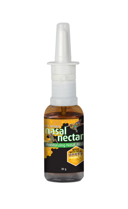 Hydrating nasal spray bottle designed for dry sinus relief