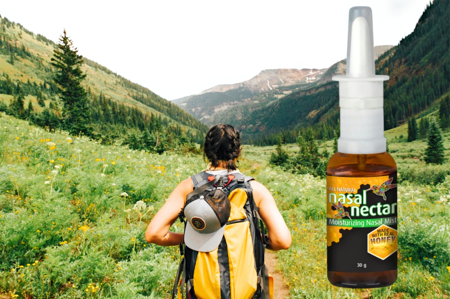 Nasal Nectar Nasal Moisturizer with real honey.