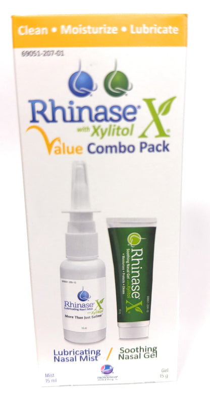 Rhinase X Value Combo Pack (Nasal Spray and Nasal gel 15 g each) for severe nasal dryness - Walmart.com exclusive.