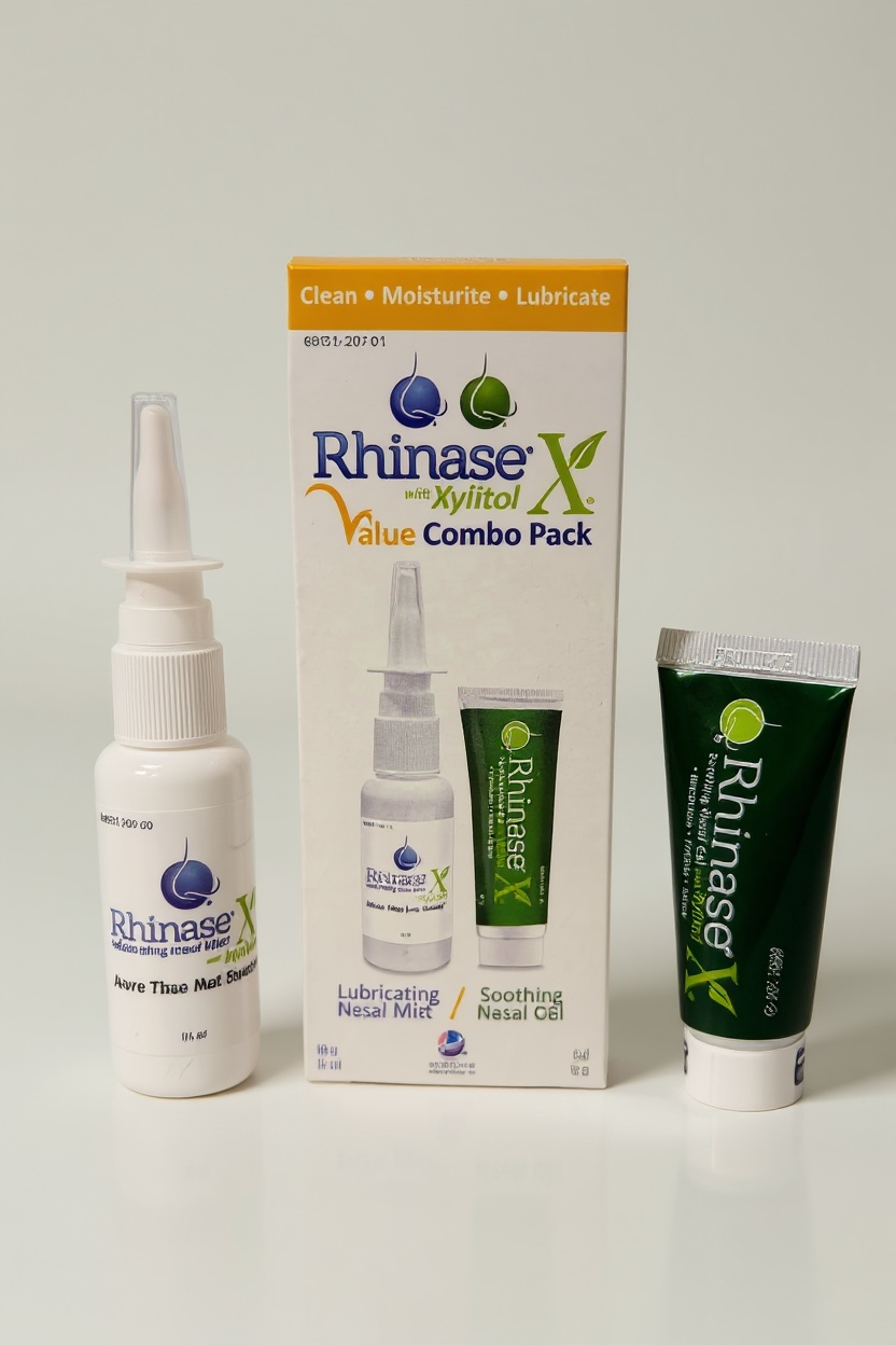 Rhinase X Value Combo Pack (Nasal Spray and Nasal gel 15 g each) for severe nasal dryness - Walmart.com exclusive.
