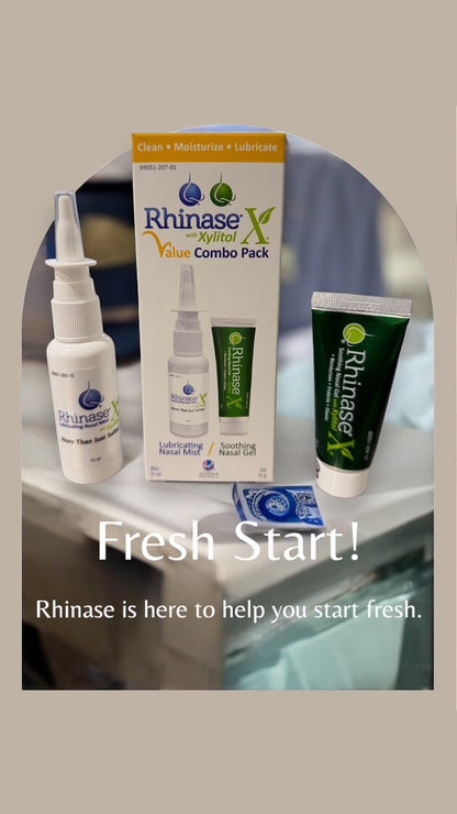Rhinase X Value Combo Pack (Nasal Spray and Nasal gel 15 g each) for severe nasal dryness - Walmart.com exclusive.