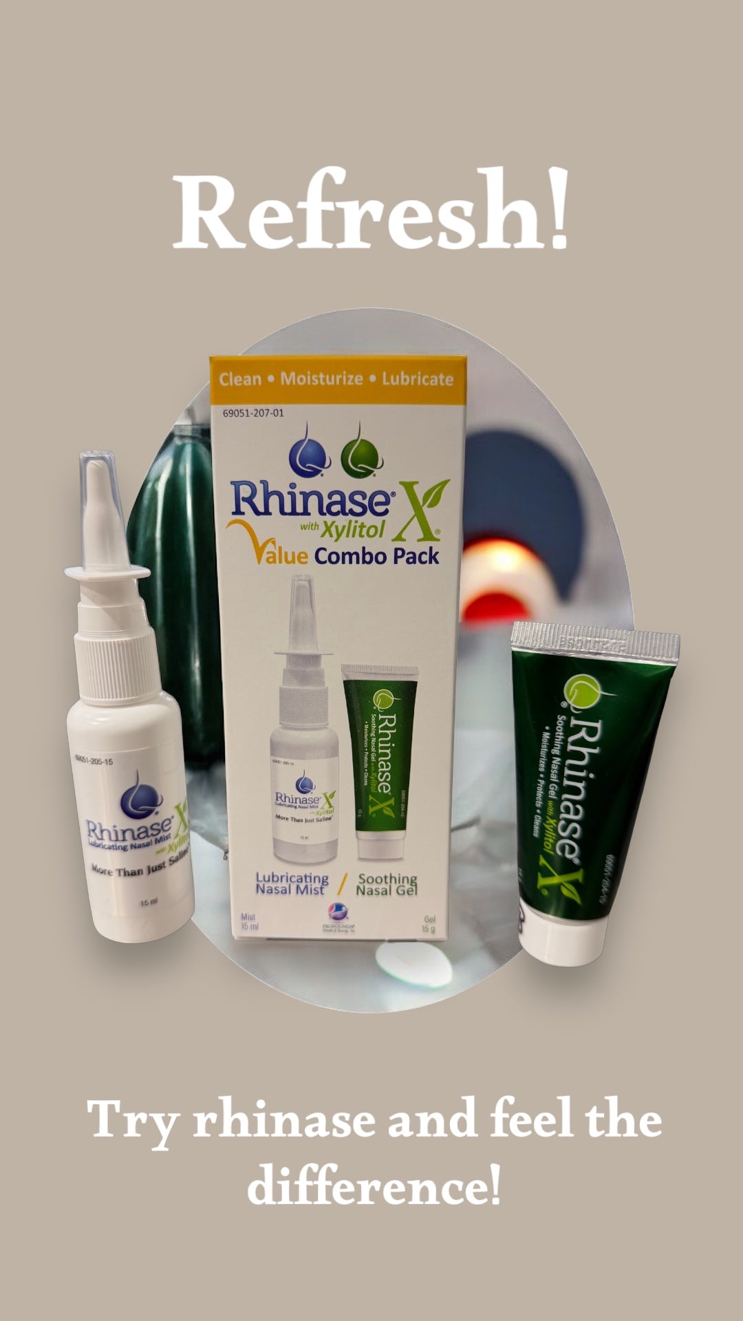 Rhinase X Value Combo Pack (Nasal Spray and Nasal gel 15 g each) for severe nasal dryness - Walmart.com exclusive.