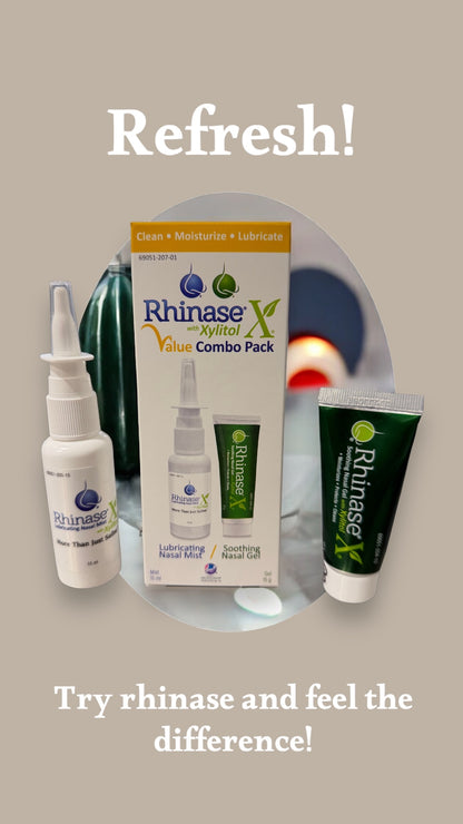 Rhinase X Value Combo Pack (Nasal Spray and Nasal gel 15 g each) for severe nasal dryness - Walmart.com exclusive.