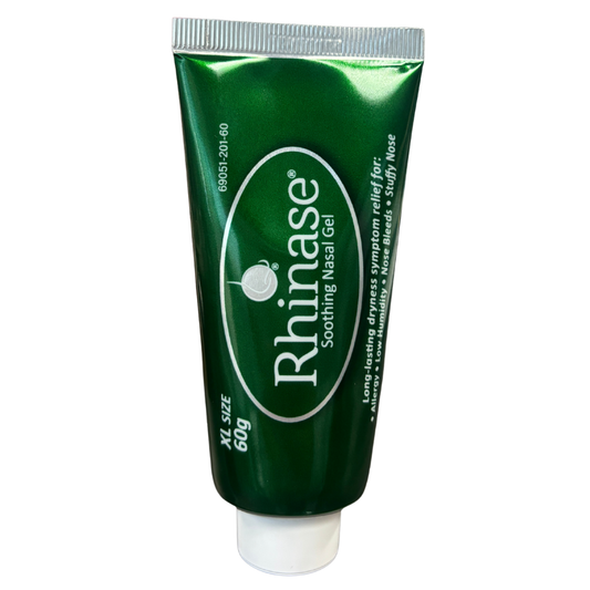 Rhinase Allergy Relief Lubricating Nasal Gel – Dual Salt, Steroid-Free Formula for Moisture & Comfort | Ideal for Swimmers and CPAP or oxygen therapy users | Safe for Children | 60 g