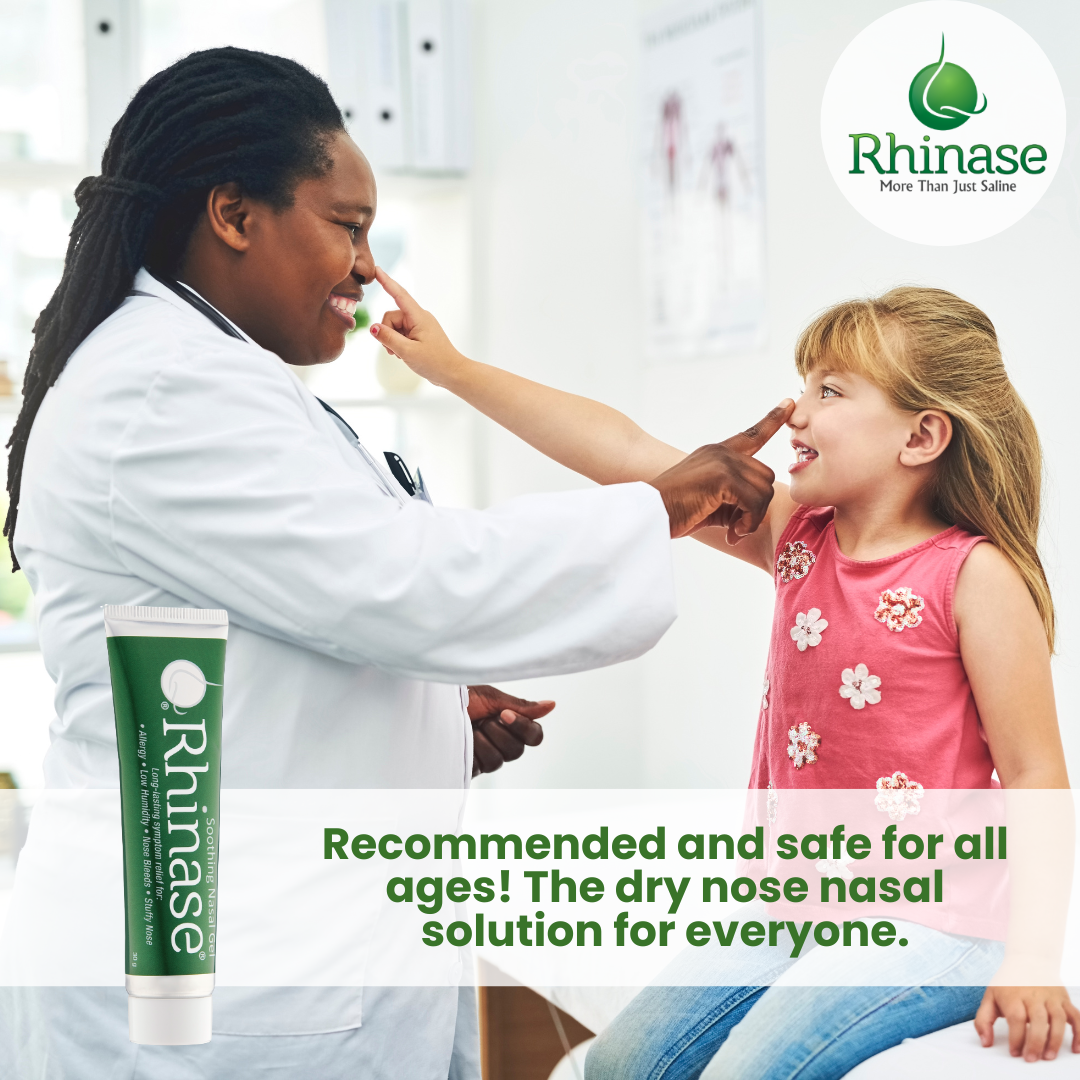 Rhinase Allergy Relief Lubricating Nasal Gel – Dual Salt, Steroid-Free Formula for Moisture & Comfort | Ideal for Swimmers and CPAP or oxygen therapy users | Safe for Children | 1 oz