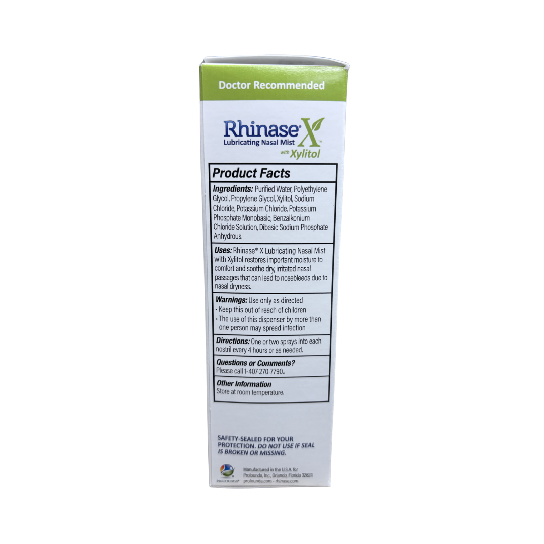 Rhinase X Combo Pack - Nasal Gel (30g) & Spray (30ml) for Complete Nasal Relief: Dryness, Congestion, Post Nasal Drip, and Allergies