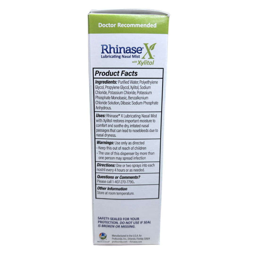 Rhinase X Combo Pack - Nasal Gel (30g) & Spray (30ml) for Complete Nasal Relief: Dryness, Congestion, Post Nasal Drip, and Allergies