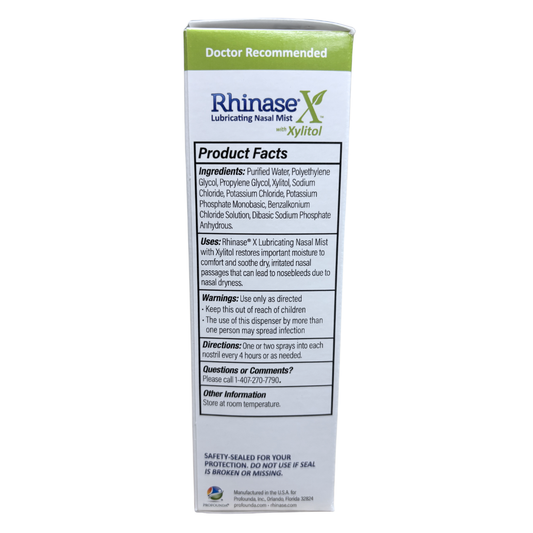 Rhinase X Combo Pack - Nasal Gel (30g) & Spray (30ml) for Complete Nasal Relief: Dryness, Congestion, Post Nasal Drip, and Allergies