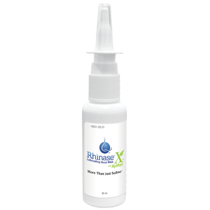 Rhinase X Natural Nasal Mist Spray with Xylitol - Dual Moisturizing, Hypotonic, Steroid-Free Relief from Dryness, Less Sneezing, Itchiness, Nasal drip and Congestion - Doctor Recommended | 30 ml