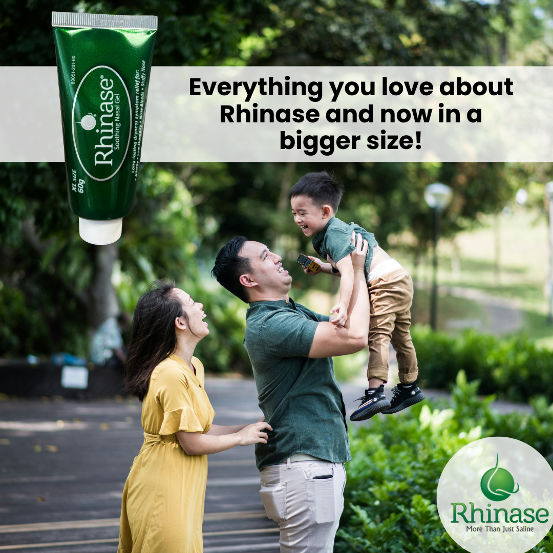 Rhinase Allergy Relief Lubricating Nasal Gel – Dual Salt, Steroid-Free Formula for Moisture & Comfort | Ideal for Swimmers and CPAP or oxygen therapy users | Safe for Children | 60 g