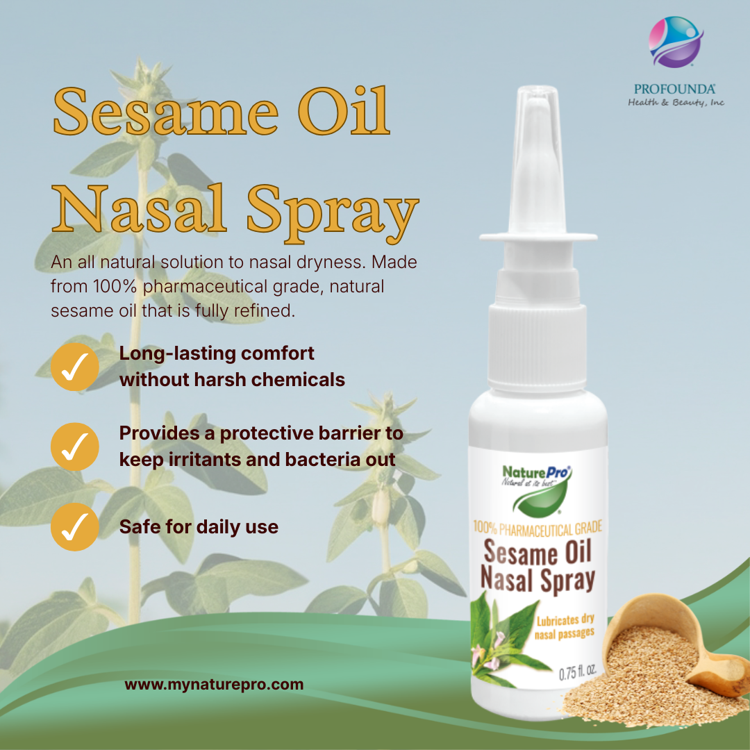 NaturePro Sesame Oil Nasal Spray: 2 Pack Relief NaturePro Sesame Oil Nasal Spray: 2 Pack Relief