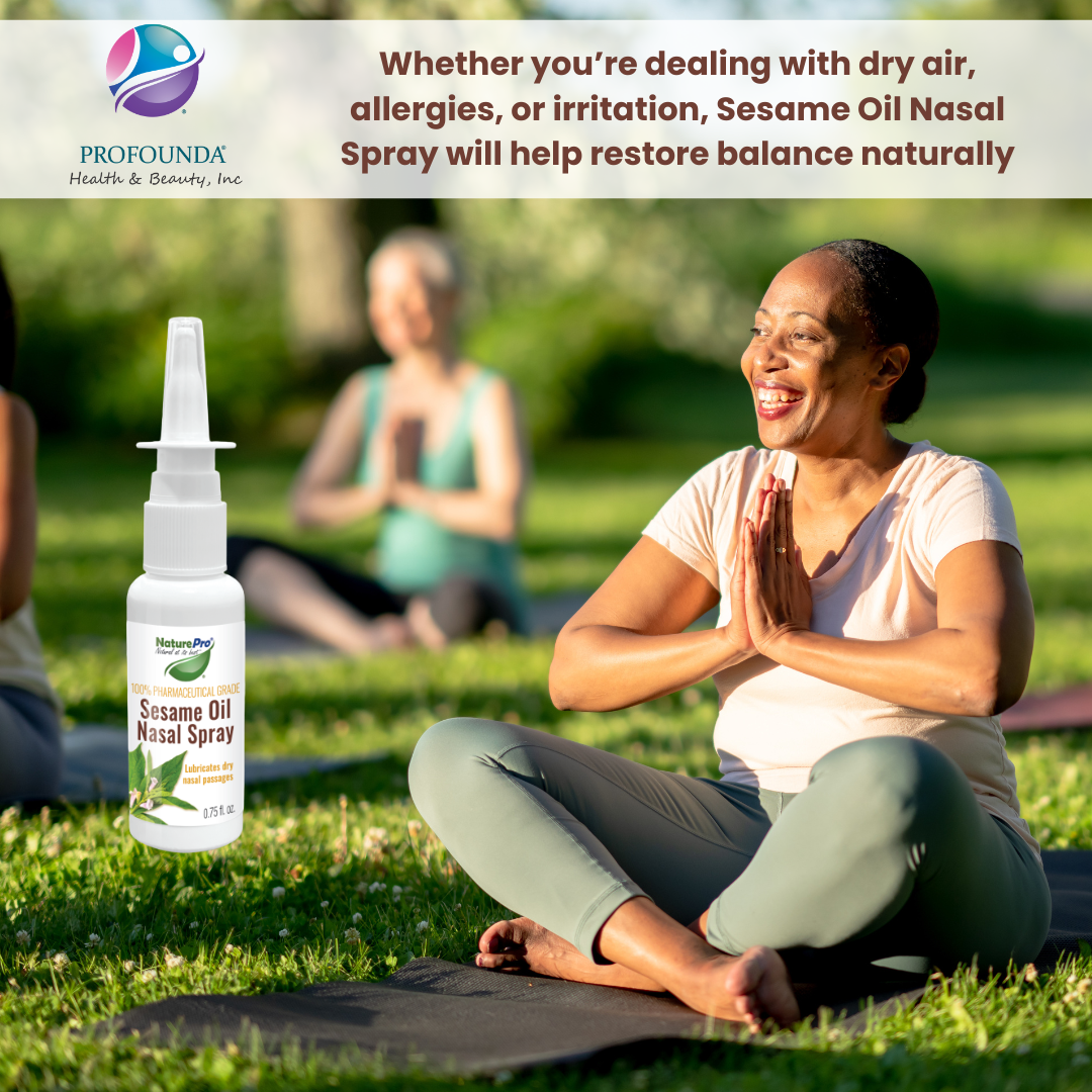NaturePro Sesame Oil Nasal Spray: 2 Pack Relief