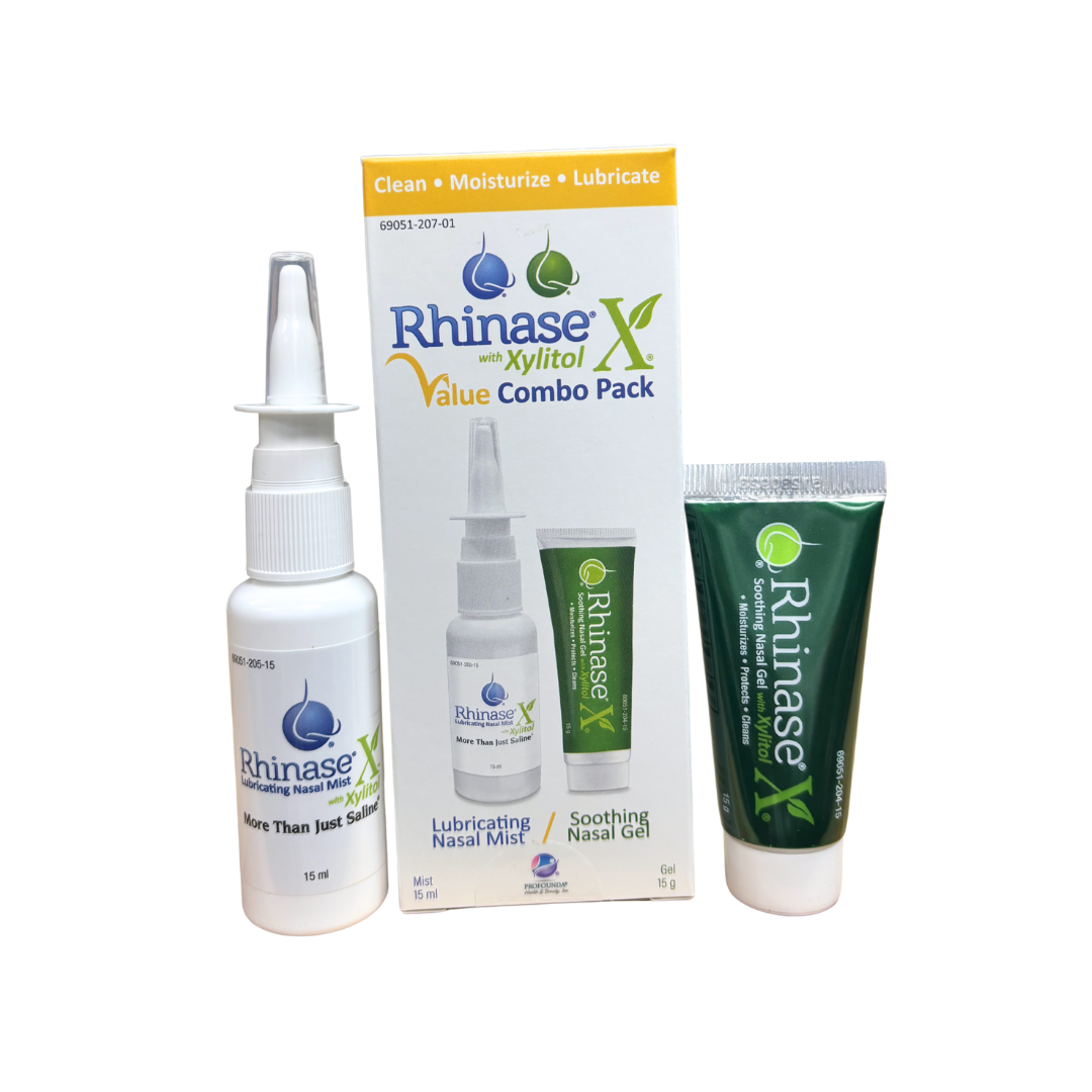 Rhinase X Value Combo Pack (Nasal Spray and Nasal gel 15 g each) for severe nasal dryness - Walmart in-store exclusive.