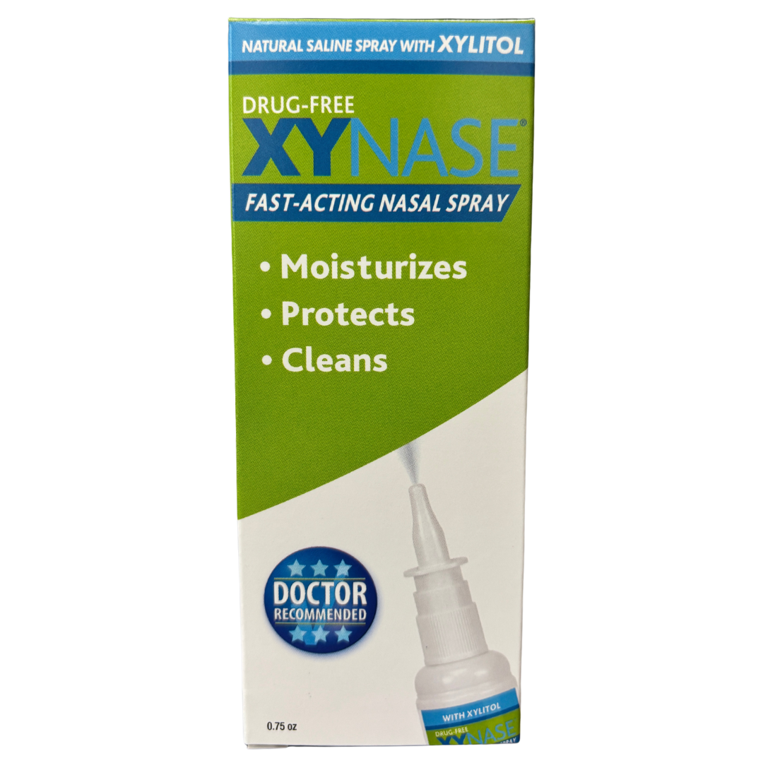 3 Pack Xynase Saline Nasal Spray with Xylitol - All Natural Moisturizer