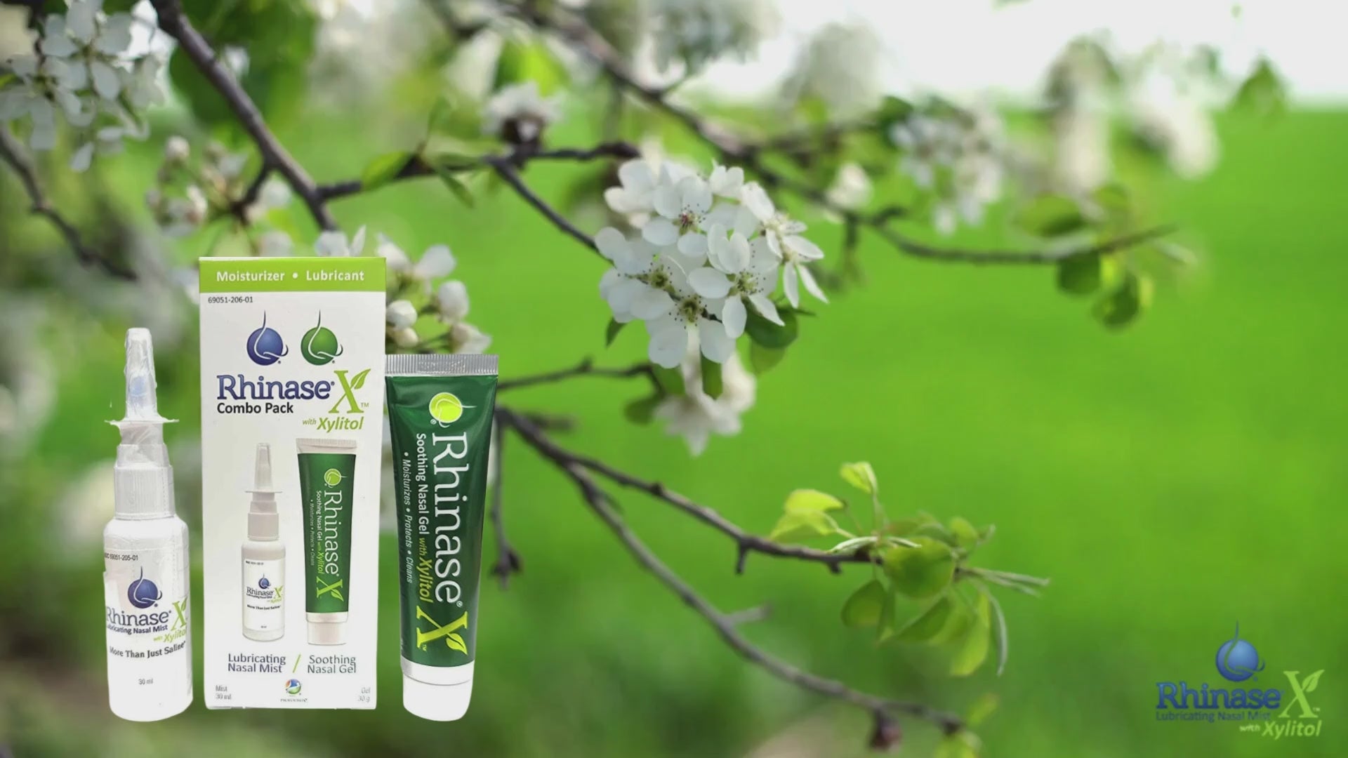 Rhinase X Combo Pack - Nasal Gel (30g) & Spray (30ml) for Complete Nasal Relief: Dryness, Congestion, Post Nasal Drip, and Allergies
