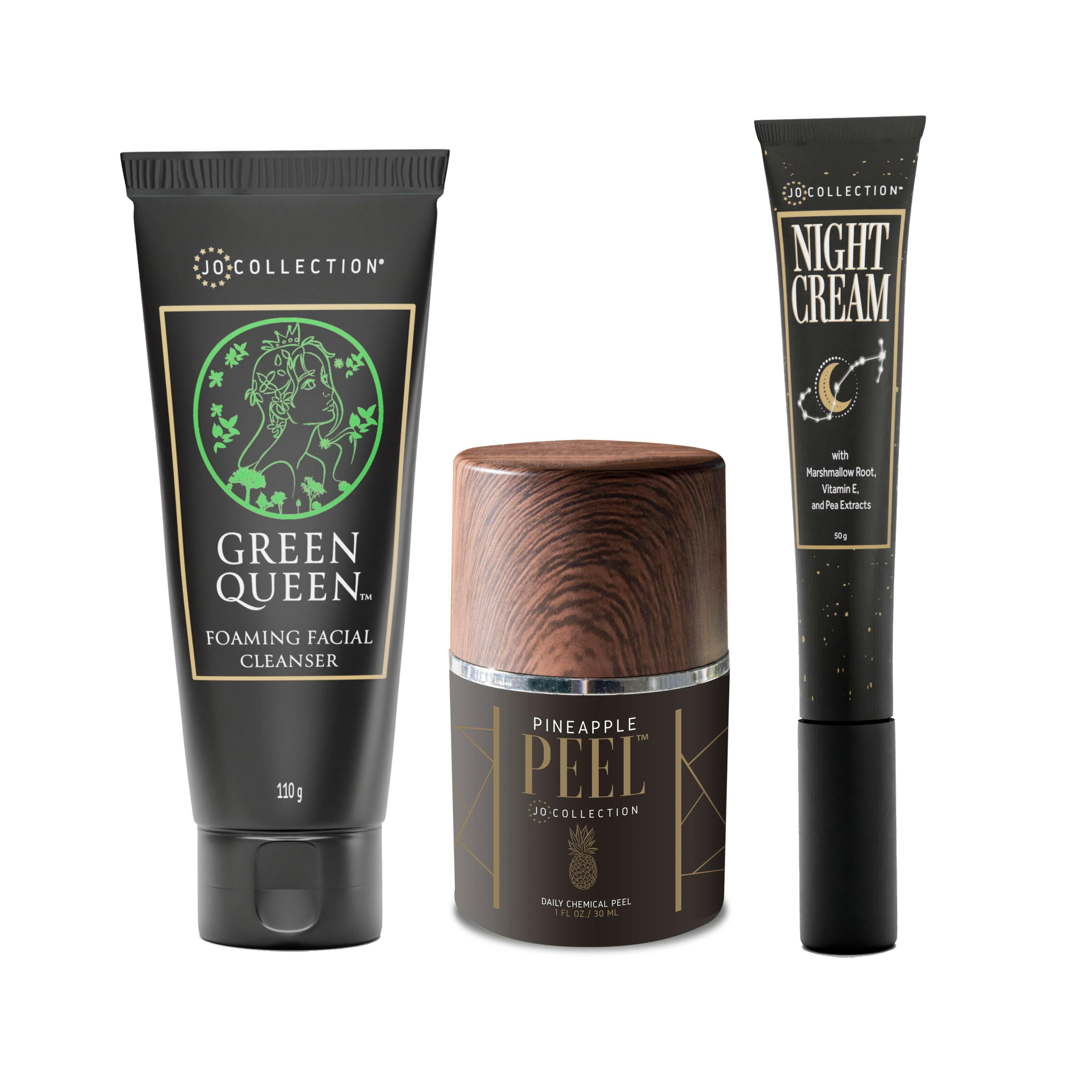 Facial Cleanser + Pineapple Peel + Night Cream
