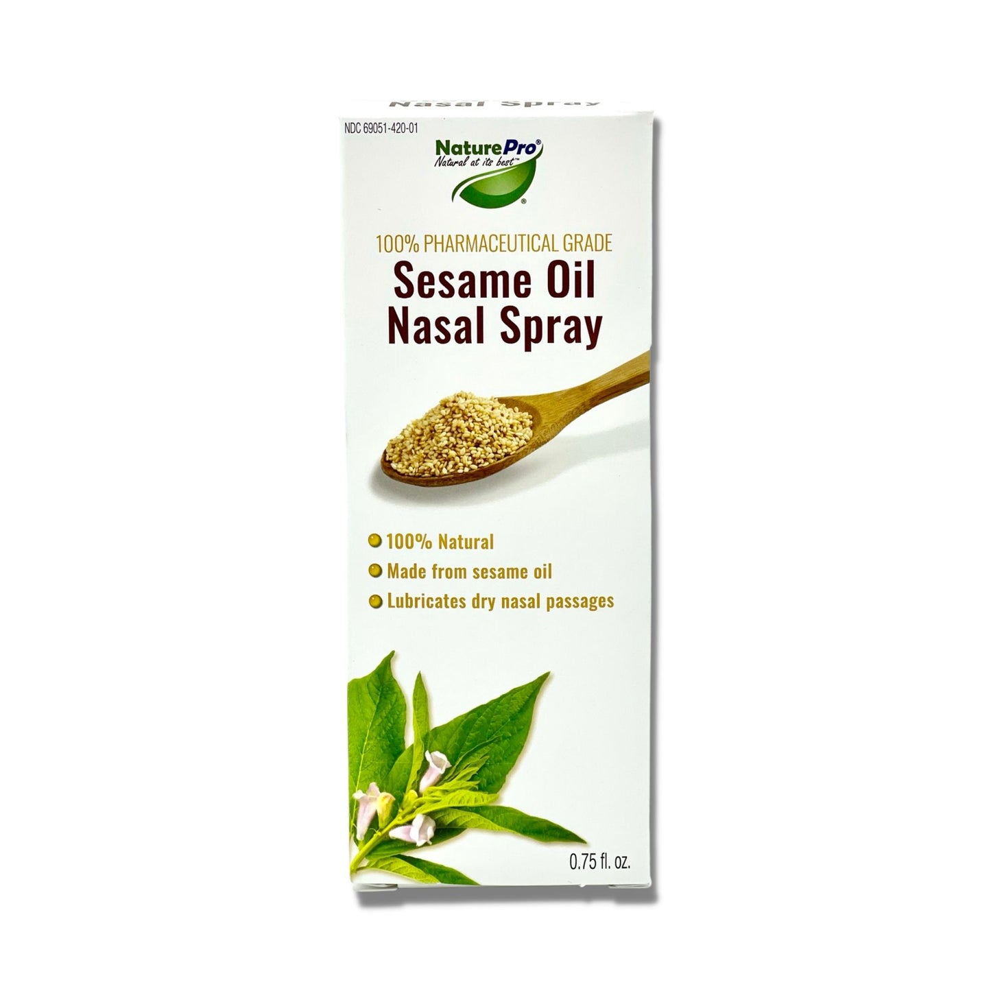 Sesame Oil Nasal Spray | Natural Nasal moisturizer 100% Natural Source Sesame Oil  0.75 fl.