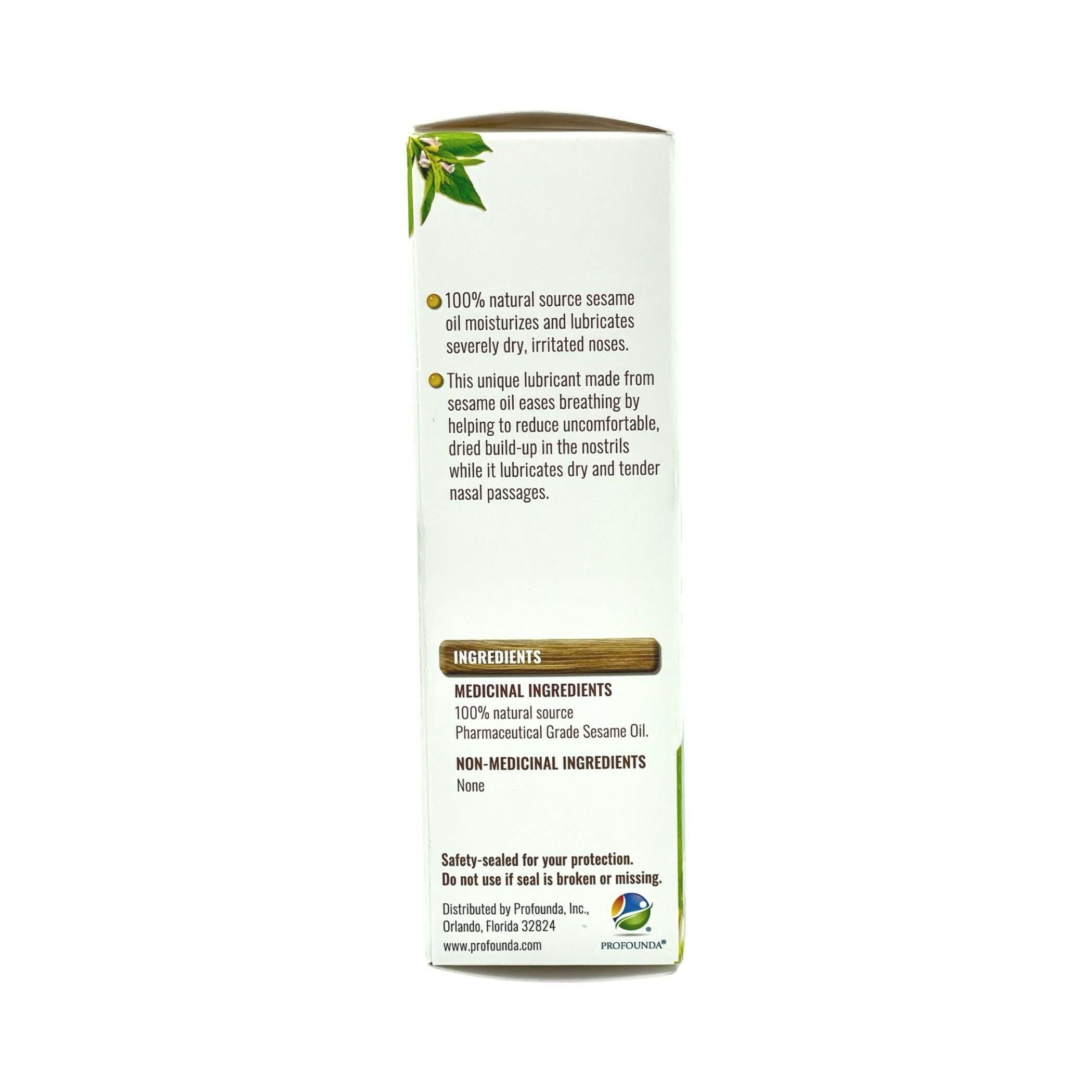 Sesame Oil Nasal Spray Ingredients