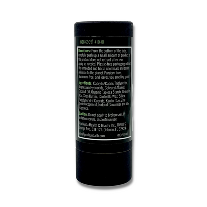 All Natural Deodorants for Men and Women - Paraben Free, Aluminum Free, Cruelty Free, Plastic Free - with coconut oil and Shea butter (Cucumber Mint) Back view