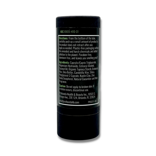 All Natural Deodorants for Men and Women - Paraben Free, Aluminum Free, Cruelty Free, Plastic Free - with coconut oil and Shea butter (Cucumber Mint) Back view