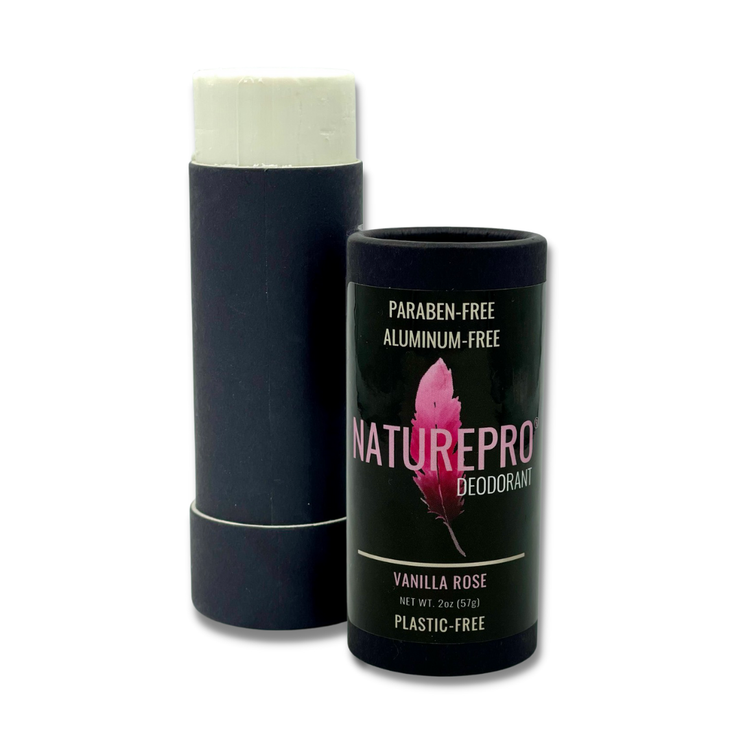 All Natural Deodorants for Men and Women -  Paraben Free, Aluminum Free, Cruelty Free, Plastic Free - with coconut oil and Shea butter (Vanilla Rose)