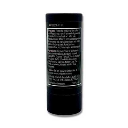 All Natural Deodorants for Men and Women - Paraben Free, Aluminum Free, Cruelty Free, Plastic Free - with coconut oil and Shea butter (Vanilla Rose) Back view