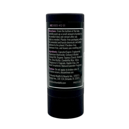All Natural Deodorants for Men and Women - Paraben Free, Aluminum Free, Cruelty Free, Plastic Free - with coconut oil and Shea butter (Lavender) Back view