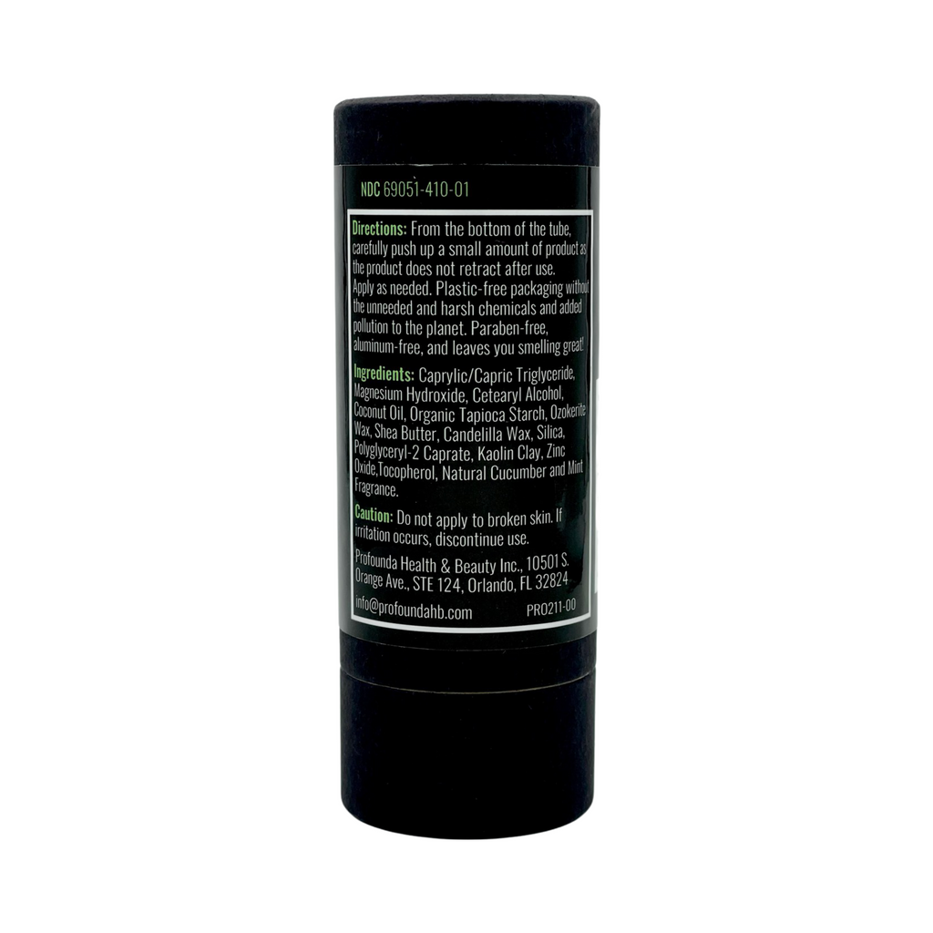 All Natural Deodorant for Men and Women - Paraben Free with coconut oil and Shea butter (Coconut Vanilla) Back view