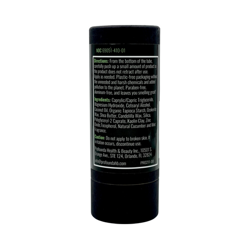 All Natural Deodorant for Men and Women - Paraben Free with coconut oil and Shea butter (Coconut Vanilla) Back view