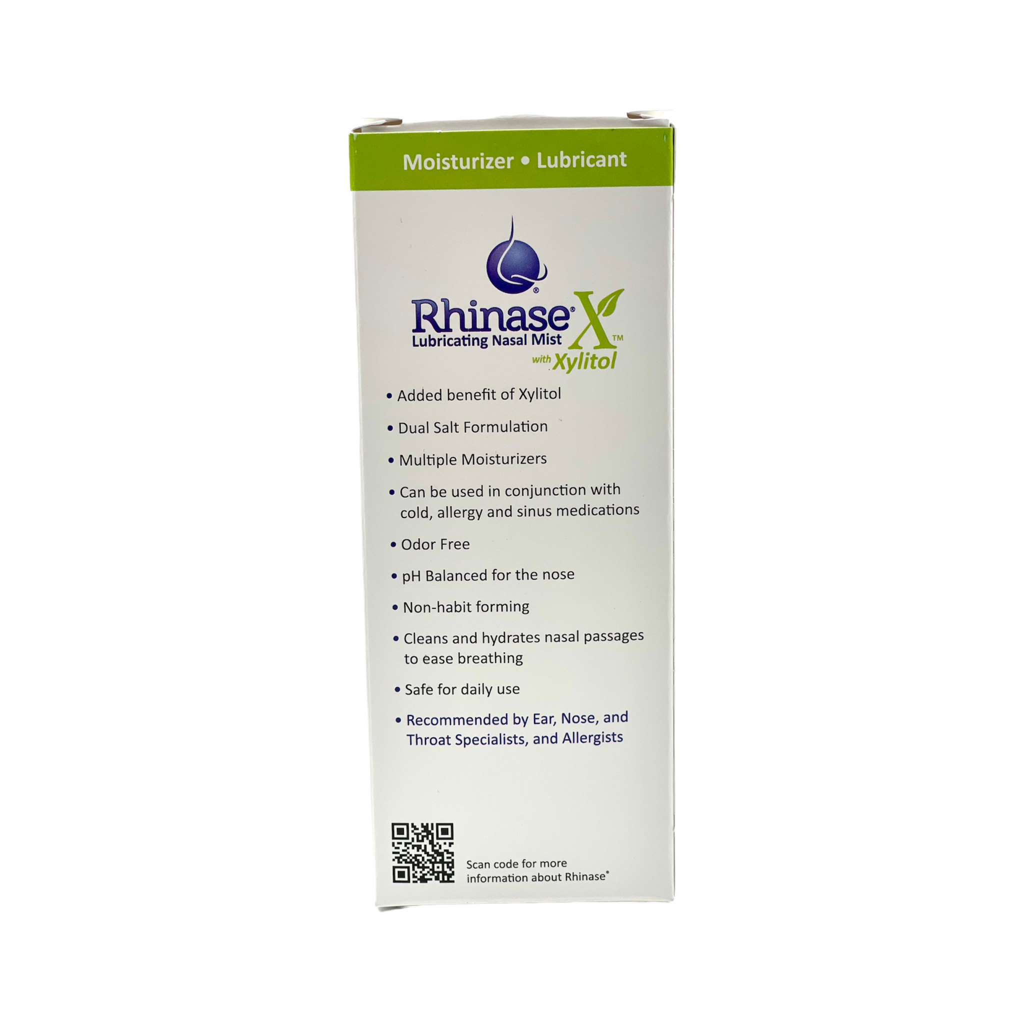 Rhinase X Natural Nasal Mist Spray with Xylitol - Dual Moisturizing, Hypotonic, Steroid-Free Relief from Dryness, Less Sneezing, Itchiness, Nasal drip and Congestion - Doctor Recommended | 30 ml
