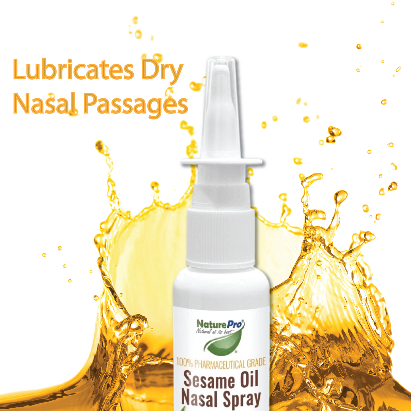 Sesame Oil Nasal Spray | Natural Nasal moisturizer 100% Natural Source Sesame Oil  0.75 fl.